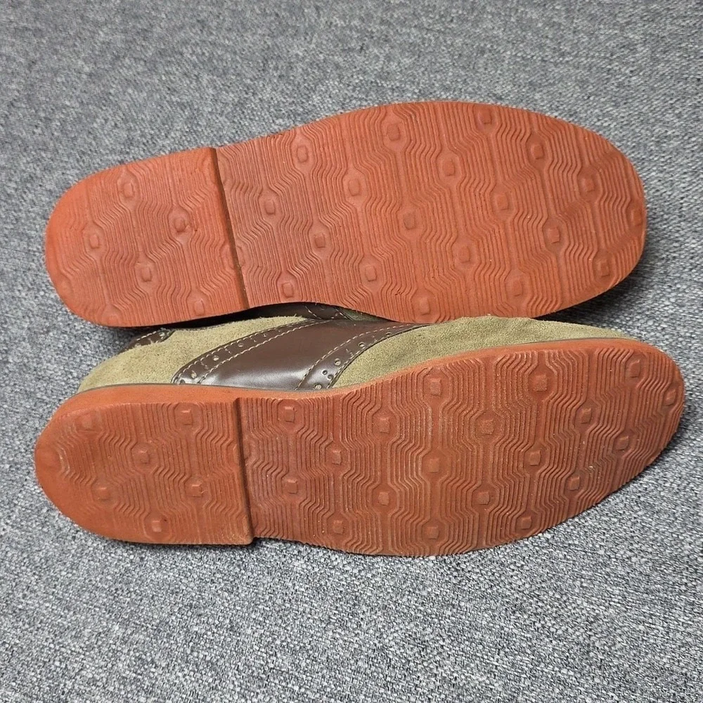 Florsheim Boys Saddle Shoes Oxford Jr Neubuck  Leather Suede Brown  6 M